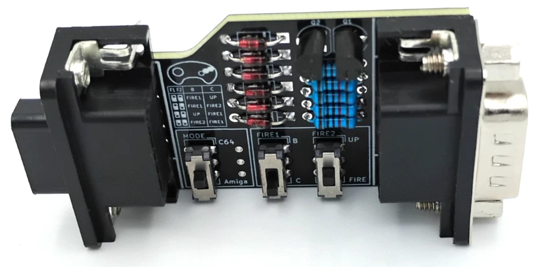 Commodore 64 & Amiga Adapter for Sega Genesis Gamepads - Standard Sega Gamepad Adapter thumbnail 3